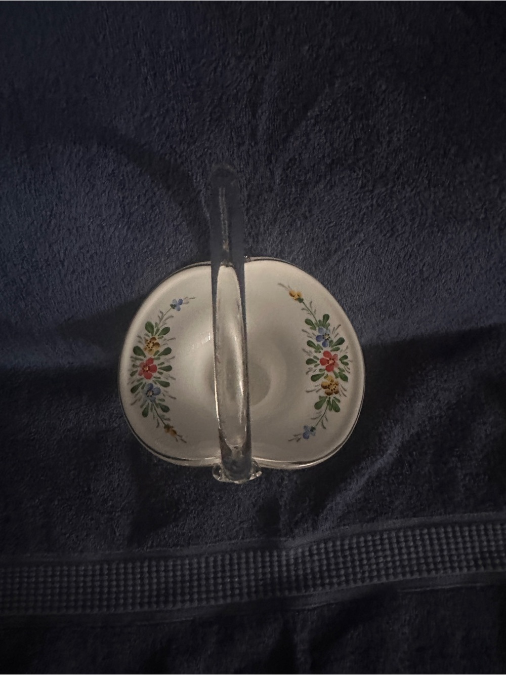 Poschinger hand-painted glass basket vase - Picture 3 of 7